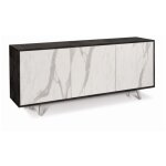 Sarmog - buffet � trois portes marbre nero ossido 177x41x h74 cm