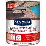 Saturateur haute protection pour terrasses en bois teinte incolore 1l starwax