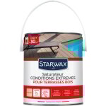 Starwax - saturateur haute protection pour terrasses en bois teinte incolore 2, 5l