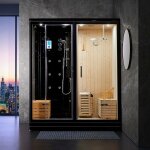Sauna douche hammam boreal sh180 - d black droite