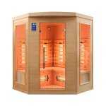 Sauna infrarouge cabine 3 - 4 places apollon quartz