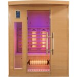 Sauna infrarouge cabine 3 places apollon quartz