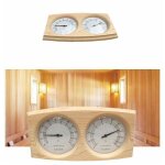 Sauna thermohygrom�tre hygrom�tre thermom�tre en bois accessoires de sauna table unique thermom�tre d'humidit� ...