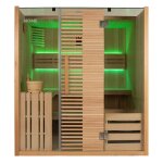 Home deluxe - sauna traditionnel omaha - 180 x 150 cm pour 4 personnes Home deluxe - sauna traditionnel omaha - 180 x 150 cm pour 4 personnes