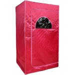 Sauna à vapeur pour maison maximum 2 personnes 100×80×170cm rouge Sauna à vapeur pour maison maximum 2 personnes 100×80×170cm rouge