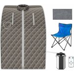Sauna à vapeur pliable 3l 1000w, cabine de sauna avec chaise, tente de sauna portable avec temps et températur ... Sauna à vapeur pliable 3l 1000w, cabine de sauna avec chaise, tente de sauna portable avec temps et températur ...