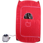 Sauna  vapeur, portable home sauna infrarouge spa 8080135cm avec petite chaise pliante?2l - rouge