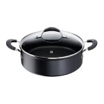 Sauteuse anti - adhésive + couvercle 26cm noir lagostina 012165031826 Sauteuse anti - adhésive + couvercle 26cm noir lagostina 012165031826