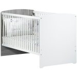 Sauthon - lit �volutif 140x70 - little big bed en bois gris