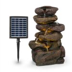 Savona fontaine solaire 2, 8 w polyr�sine batterie 5h led aspect pierre