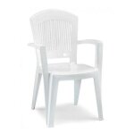 Scab - fauteuil d'extrieur en rsine blanc super lgant design pz 1