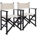 Scalpers - lot de 2 chaises de réalisateur pliantes avec structure couleur wengé et toile de couleur ... Scalpers - lot de 2 chaises de réalisateur pliantes avec structure couleur wengé et toile de couleur ...