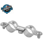 Scell - it - colliers doubles standards acier zingu embase m7 x 150 cd 20 - boite de 50