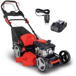 Scheppach - tondeuse  gazon thermique ms173 - 51e - autotracte avec dmarrage lectrique - moteur 4t ...