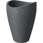 Wave globe high 40, vase / pot à fleurs / jardinière, cylindrique, coloris: granit noir, fabriqué avec ... Wave globe high 40, vase / pot à fleurs / jardinière, cylindrique, coloris: granit noir, fabriqué avec ...