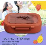 Klarstein - schmatzfatz bento lunch box adulte boite repas compartiment adulte et enfant lunchbox multi ...