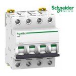 Schneider electric - schneider a9f75406 disjoncteur 6 a - acti9 - ic60n - 4p - courbe d