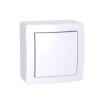 Poussoir a fermeture 6a saillie complet avec cadre blanc polaire 9003 alrea schneider alb62053p