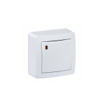 Bouton poussoir lumineux 10 a, localisation - blanc - alr�a - schneider
