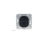 Schneider electric - double interrupteur ou va - et - vient ovalis schneider finition: anthracite