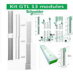 Goulotte gtl 13 modules 2 compartiments clipsable r�si9 schneider electric r9hkt13