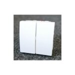 Schneider electric - interrupteur double va - et - vient 10a blanc antimicrobien m�canisme 45x45mm sans ...
