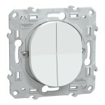 Schneider electric - interrupteur double va - et - vient ovalis schneider blanc s320214