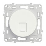Odace, prise rj45 blanc, grade 1 (tlphone + informatique) cat. 6 utp,  vis