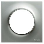 Plaque odace styl schneider 1 poste finition: aluminium