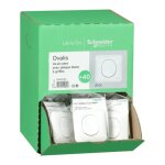 Pack promo de 40 inter va - et - vient 10a encastr blanc complet avec plaque de finition bornes auto ...