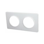 Plaque double odace touch, liseré blanc - schneider electric Plaque double odace touch, liseré blanc - schneider electric