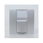 Schneider electric - prise reseau rj45 cat6 stp aluminium pour telephone et informatique format 45x45mm ...