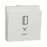 Schneider electric - unica - commande � carte no / nf - 10a - 2 modules - blanc - m�canisme seul (nu328318) ...