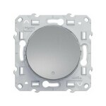 Schneider electric - interrupteur vv, � voyant lumineux odace, gris aluminium