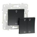 Schneider electric - wiser unica - interrupteur centralis sans fil 2 ou 4 bp - anthracite (nu557154w) ...