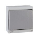 Schneider enn35026 - mureva - bouton - poussoir - gris - en saillie - ik07 ip55