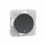 Schneider electric - poussoir anthracite odace 10a � fermeture schneider s540246