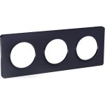 Schneider electric - odace touch, plaque anthracite 3 postes horiz. ou vert. entraxe 71mm (s540806) Schneider electric - odace touch, plaque anthracite 3 postes horiz. ou vert. entraxe 71mm (s540806)
