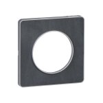 Odace touch, plaque ardoise avec liser� alu 1 poste (s530802v)