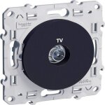 Prise tv � vis - anthracite - odace - schneider