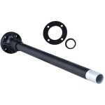 Tube alu noir 400 mm pied plast et joint - xvbz03