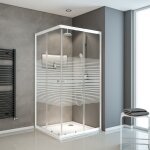 Accès d'angle droit avec parois portes de douche coulissantes, 75 - 90 x 75 - 90 x 180 cm, verre 4 mm, ... Accès d'angle droit avec parois portes de douche coulissantes, 75 - 90 x 75 - 90 x 180 cm, verre 4 mm, ...