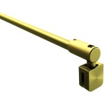 Barre de stabilisation murale, barre de renfort universelle, or mat, doré, recoupable schulte pour verre ... Barre de stabilisation murale, barre de renfort universelle, or mat, doré, recoupable schulte pour verre ...