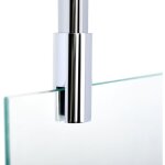 Barre de stabilisation au plafond pour paroi de douche 5 - 8 mm, 80 cm  raccourcir, barre de renfort, ...