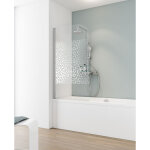 Pare - baignoire pliant, 80 x 140 cm, verre 5 mm, paroi de baignoire 1 volet capri schulte cran de baignoire ...
