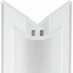 Profil d'angle extrieur pour panneau mural de douche, dcodesign schulte blanc, 210 cm