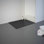 Schulte - receveur de douche 80 x 90 cm de plain - pied, d�cor effet pierre anthracite, ultra l�ger, ...