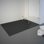 Schulte - receveur de douche 90 x 120 cm de plain - pied, dcor effet pierre anthracite, ultra lger, ...