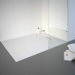 Schulte - receveur de douche 90 x 120 cm de plain - pied, dcor effet pierre blanche, ultra lger, recoupable ...