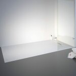 Schulte - receveur de douche 90 x 160 cm de plain - pied, d�cor effet pierre blanche, ultra l�ger, recoupable ...